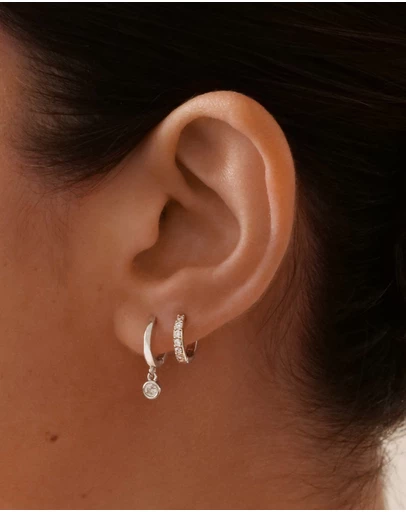The Silver Collective - Verity Drop Earrings