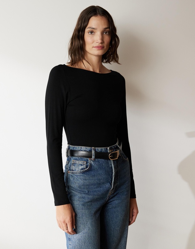 Atmos&Here - Boat Neck Bamboo Top