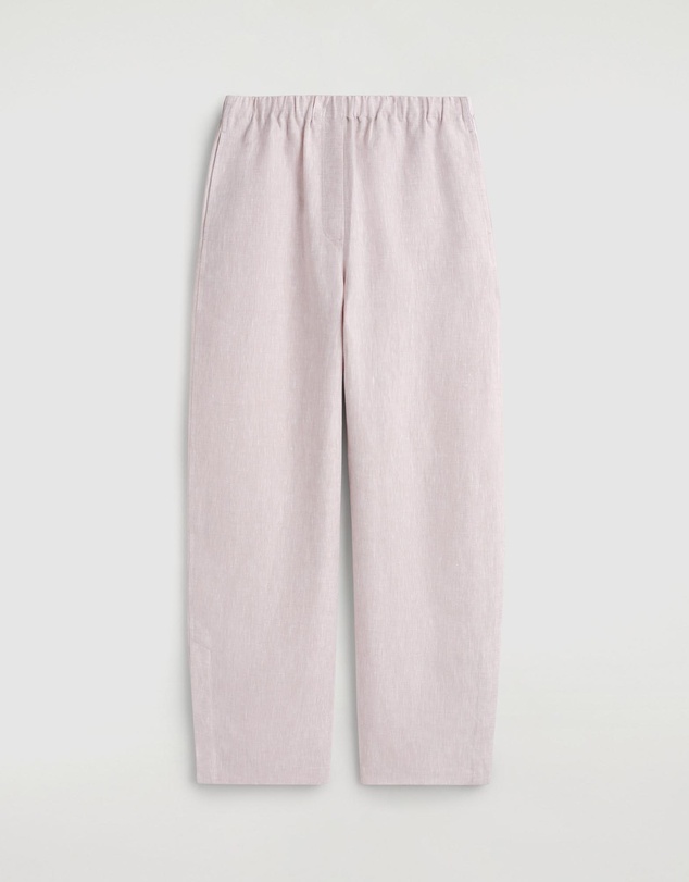 COS - Elasticated Linen Barrel-Leg Trousers