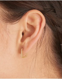 Ania Haie - Gold Glam Oval Hoop Earrings
