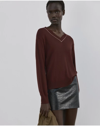 M.N.G - V-Neck Knit Sweater