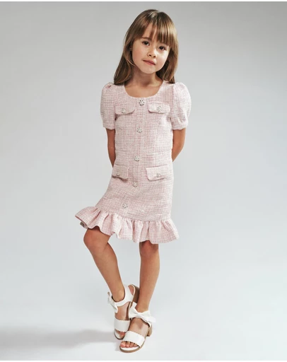 Bardot Junior - Etta Boucle Dress - Kids-Teens