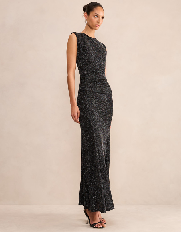 Forever New - Ciara Gathered Glitter Maxi Dress