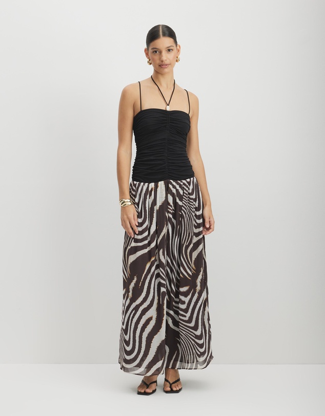 AERE - Katriel Resin Trim Maxi Dress
