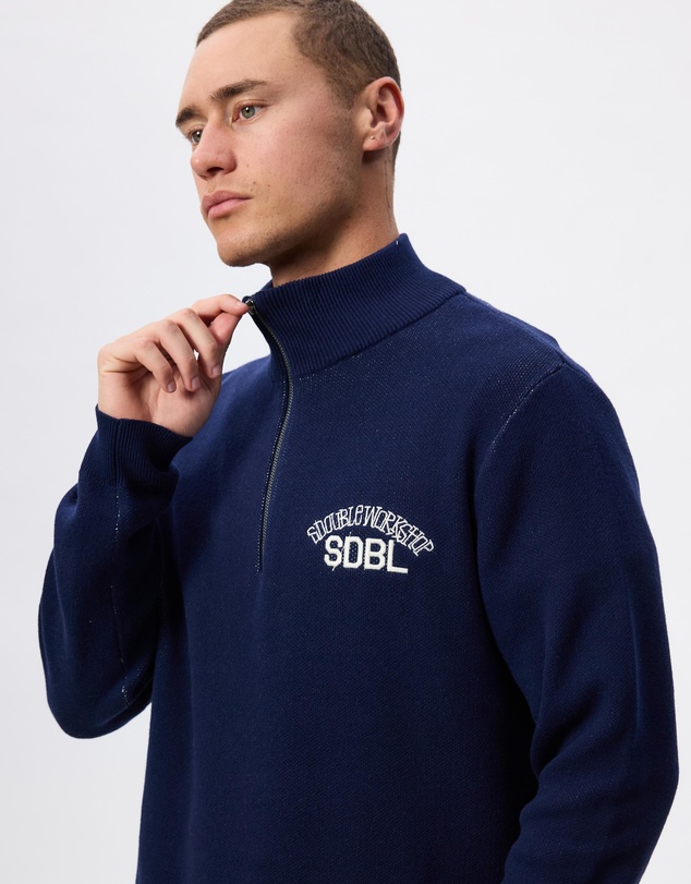 S Double - Team Knit Quarter Zip
