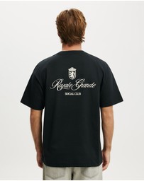 Cotton On - Box Fit Text T-Shirt