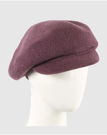Max Alexander - European Made Plum Wool Beret Cap
