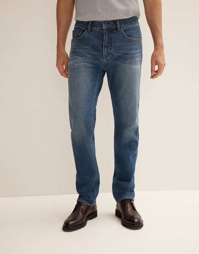 Trenery - Regular Light Wash Jean in Faded Blue