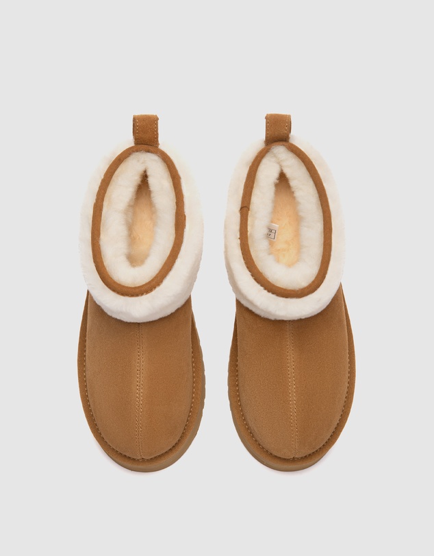 EVERAU - Australian Shepherd Ugg Eirwen Platform Cow Suede Upper UGG Boots