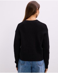The Fated - Maia Round Neck Knit Cardigan