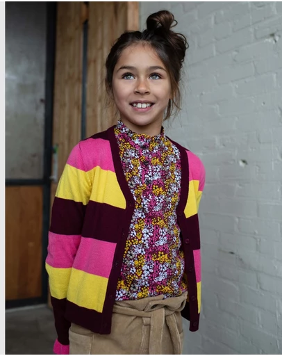Quapi - Kella Stripe Cardigan - Kids-Teens
