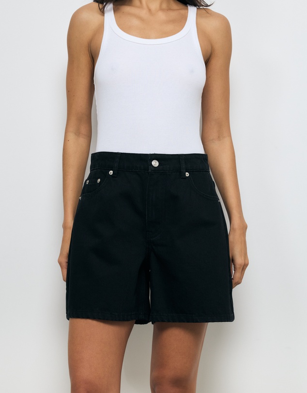 AERE - Rosa Mid Length Denim Shorts