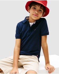 Tommy Hilfiger - Boys Regular Fit Wavy Flag Polo Shirt - Kids