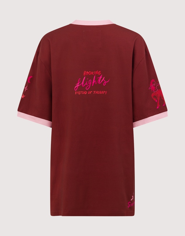 The Somewhere Co - Sagittarius Astrology Oversized Tee