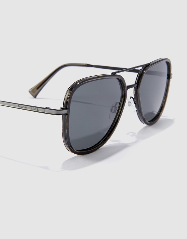 Hawkers Co - HAWKERS - Polarized Black CAPTAIN Sunglasses for Men and Women UV400