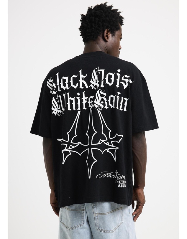 Black Noise White Rain - Galaxy T-Shirt
