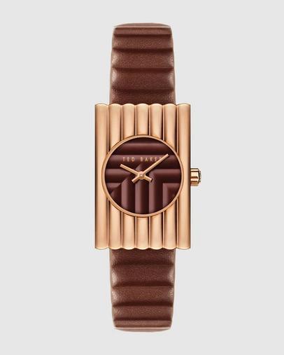 Ted Baker - Ottolee 23mm Bordeaux Leather Strap Watch