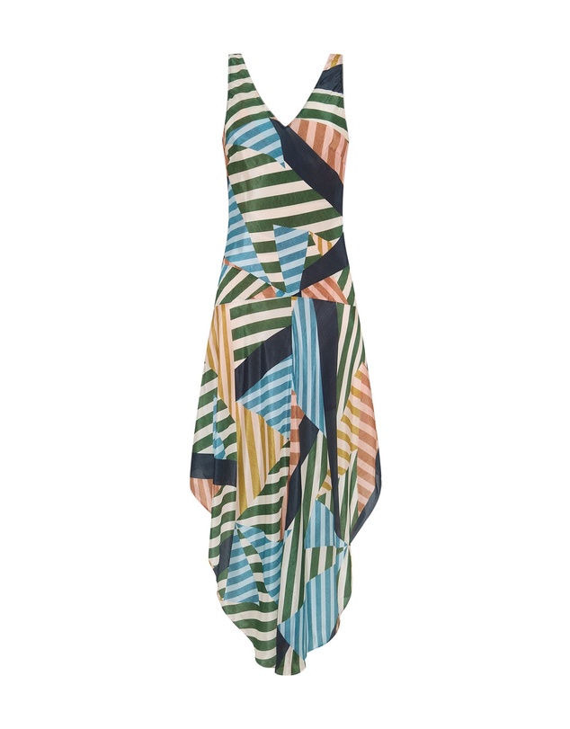 Oxford - Daisy Drop Waist Printed Dress