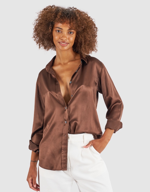 CAMIXA - Satin Silk Shirt