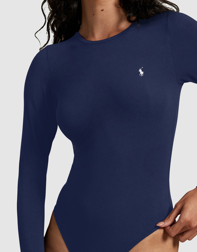 Polo Ralph Lauren - Club Cotton Long Sleeve Bodysuit Top