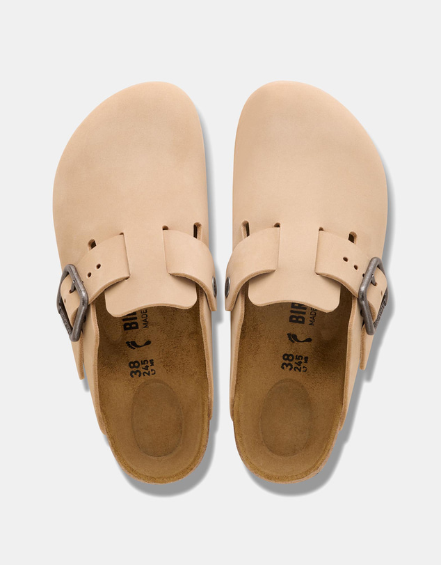 Birkenstock - Boston Wire Buckle Nubuck Leather Regular - Unisex