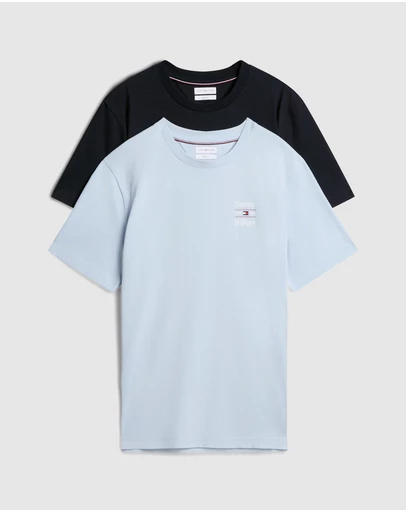 Tommy Hilfiger - 2-Pack Stacked Logo Jersey T-Shirts