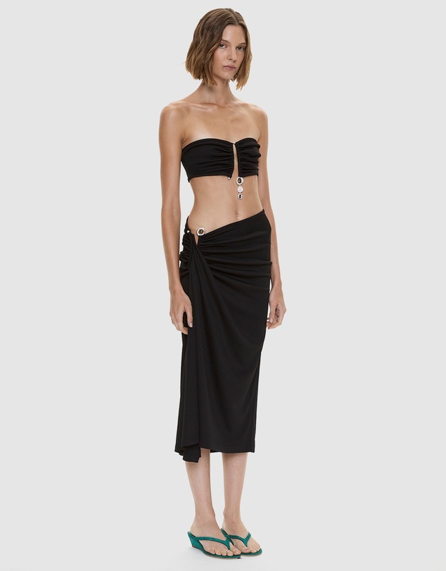 Christopher Esber - Droplet Crystal Clasp Cascade Skirt
