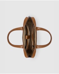 Republic of Florence - The Glasgow Pebble Tan Slim Briefcase