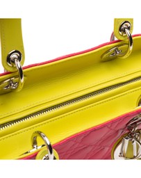 Pre-Loved by Azura Reborn - Pre-Loved Large Tricolor Lambskin Cannage Lady Dior