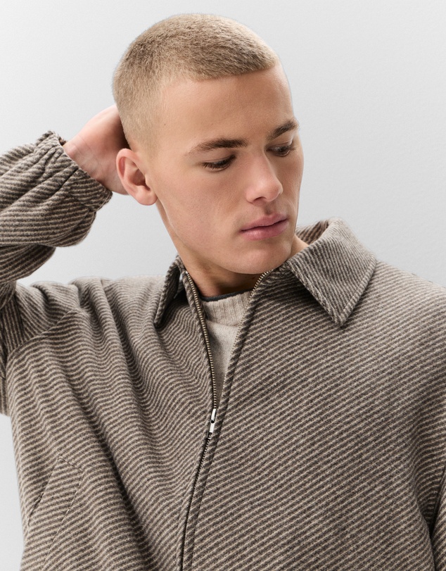 UNISON - Wool Blend Bomber Jacket