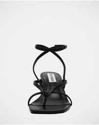 Steve Madden - Ansel Black Leather Heels