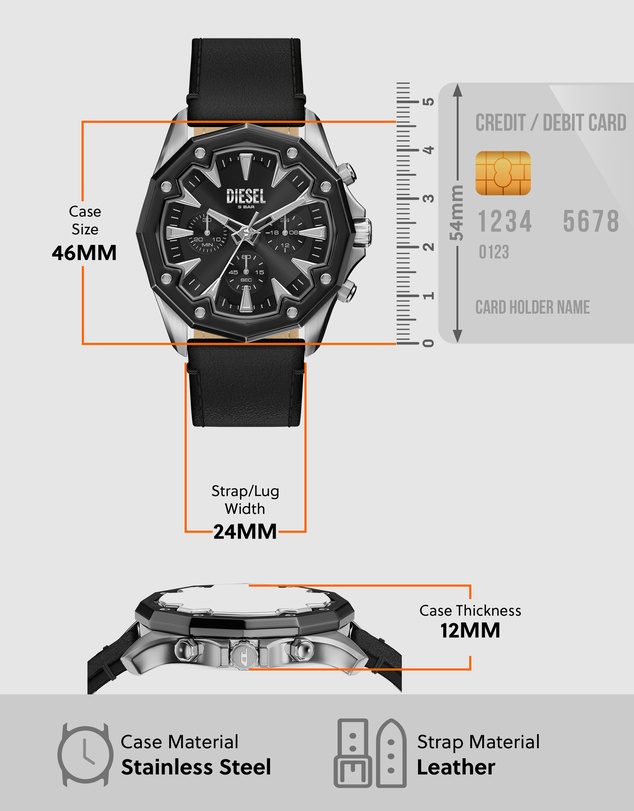 Diesel - Stinger Black Chronograph Watch