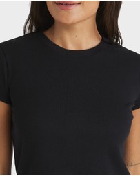 Roxy - Womens Base Rib Crew Neck T-Shirt