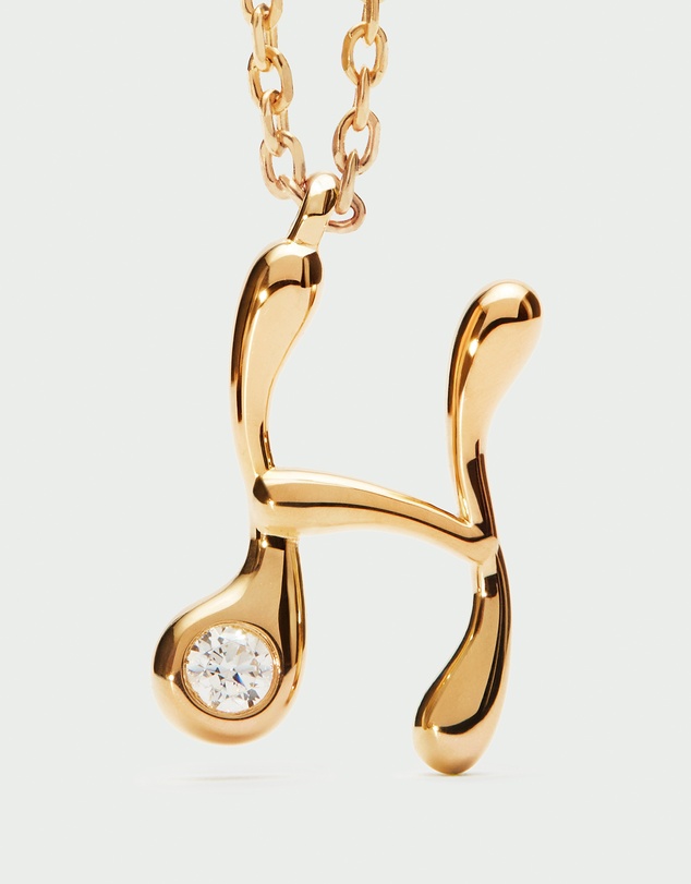 PDPAOLA - Initial 2026 H Pendant Necklace