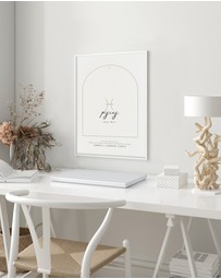 Olive et Oriel - Pisces Zodiac Art Print