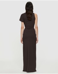 Christopher Esber - Crystal Pendant Twisted Jersey Tee Dress
