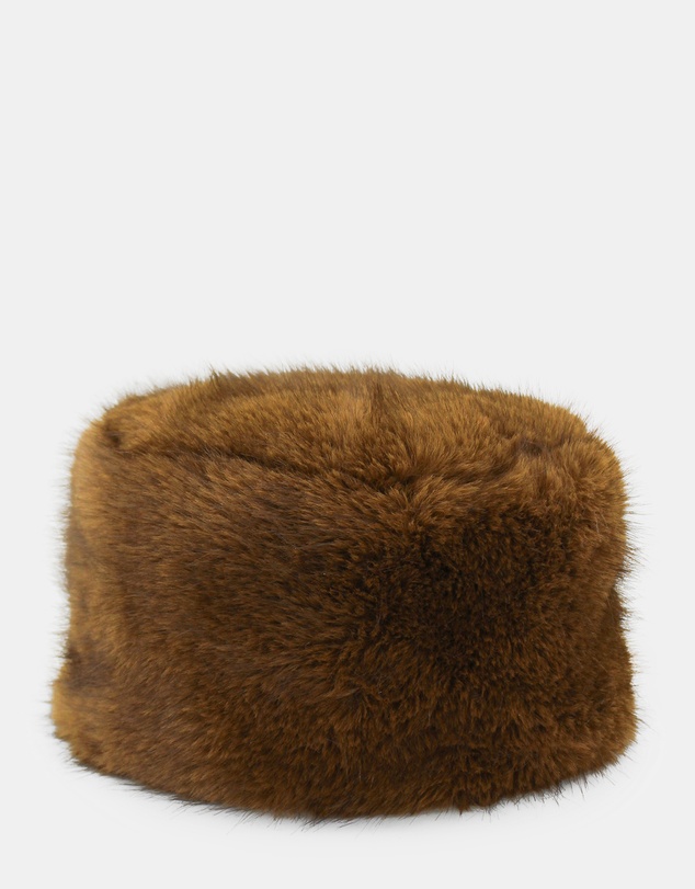 Morgan & Taylor - Elaina Faux Fur Cossack Hat in Brown