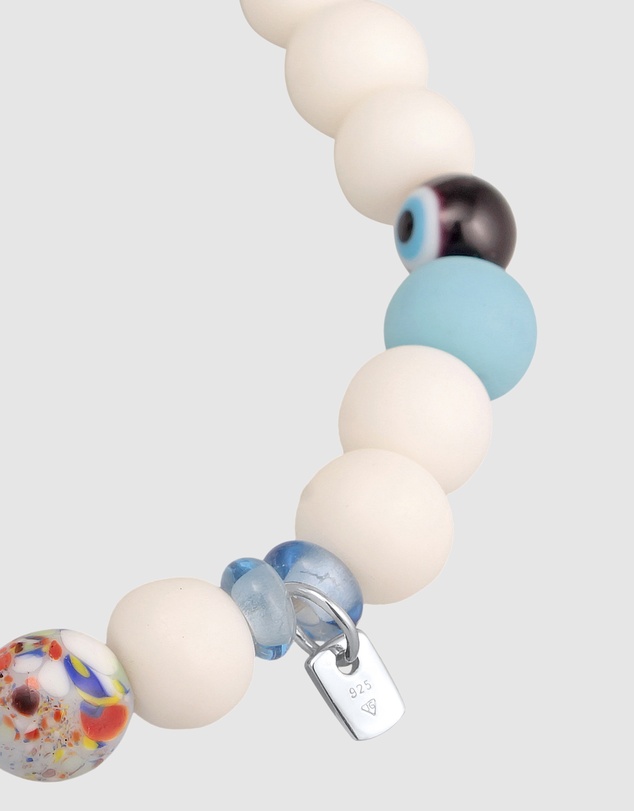 Kuzzoi - ICONIC EXCLUSIVE - Mixed Bead Bracelet with Smiling Charm