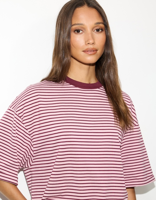 Dazie - Serve Stripe T-Shirt