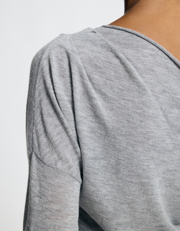 Lover - Medea Asymmetrical Wool Blend Top