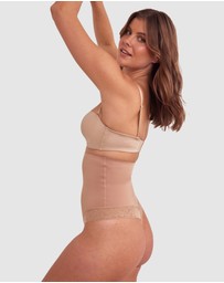 Bras N Things - Luxe Solutions Control High Waisted V String - Nude 3