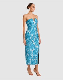Romance by Honey and Beau - Seanna Bandeau V Neck Midi Dress