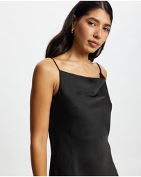 Mossée - Sophia Cowl Neck Silk Dress