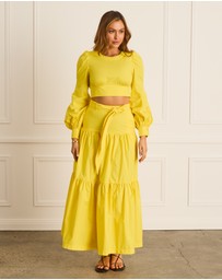 Heaven Australia - Citron Tia Maxi Skirt