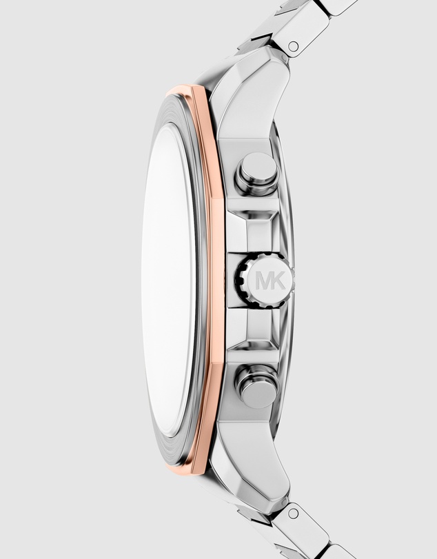 Michael Kors - Prescott Silver Tone Chronograph Watch