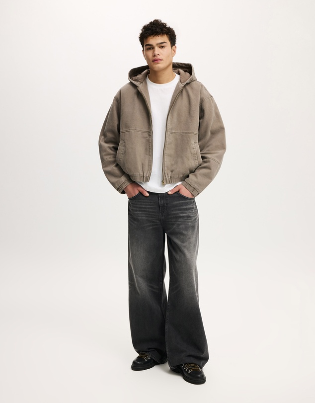 Cotton On - Cropped Hooded Bomber