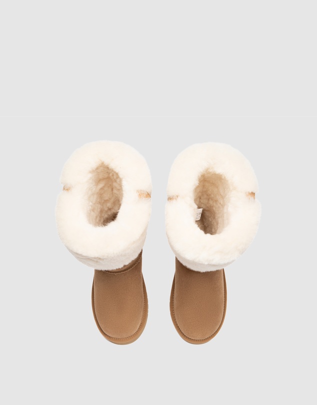 EVERAU - Australian Shepherd Ugg Tall Eleny Cow Suede Upper UGG Boots