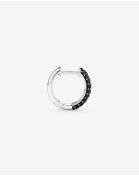 Michael Hill - 0.34 Carat TW Black Diamond Huggie Earring in Sterling Silver