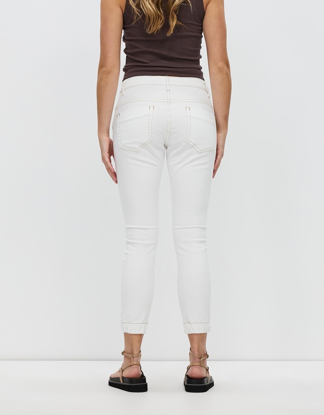 DRICOPER DENIM - Cuffed White Jeans