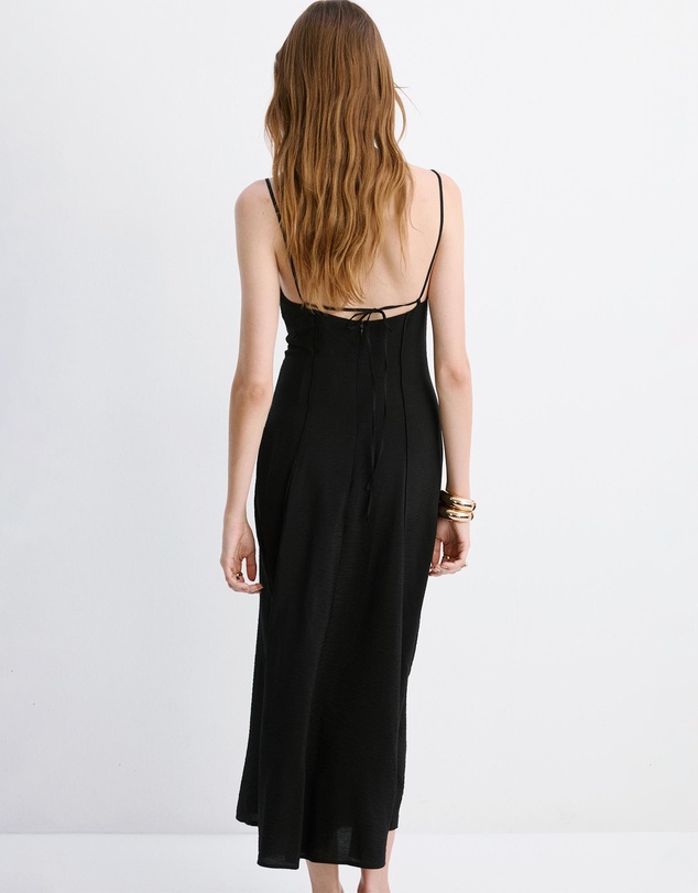 M.N.G - Midi Dress with Stitch Detailing